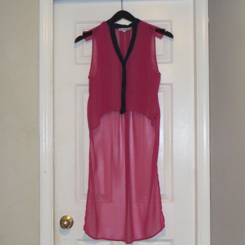Finders Keepers Magenta High Low Blouse *NWOT*